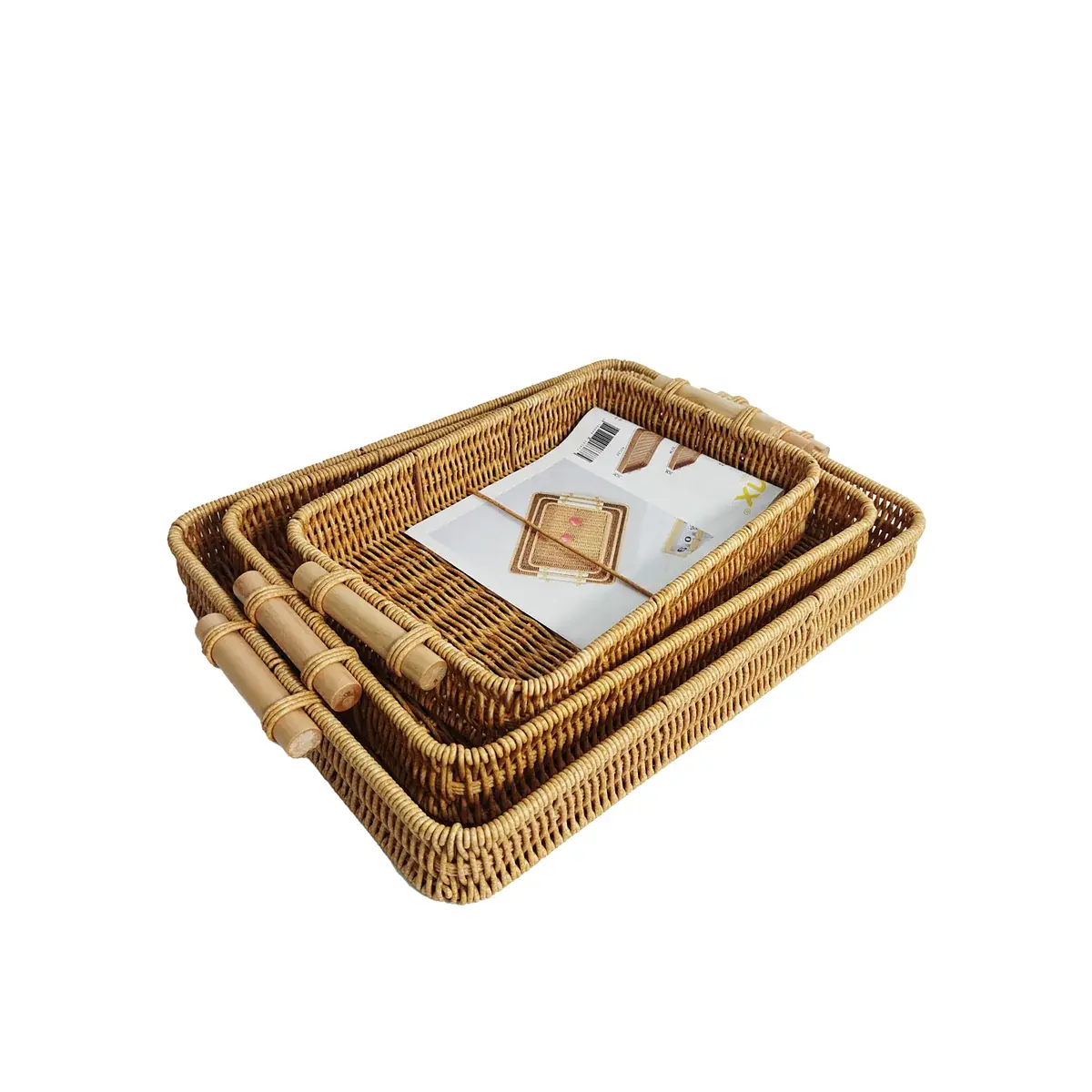 Imitação de rattan cesta de armazenamento — imagem 1 de 1