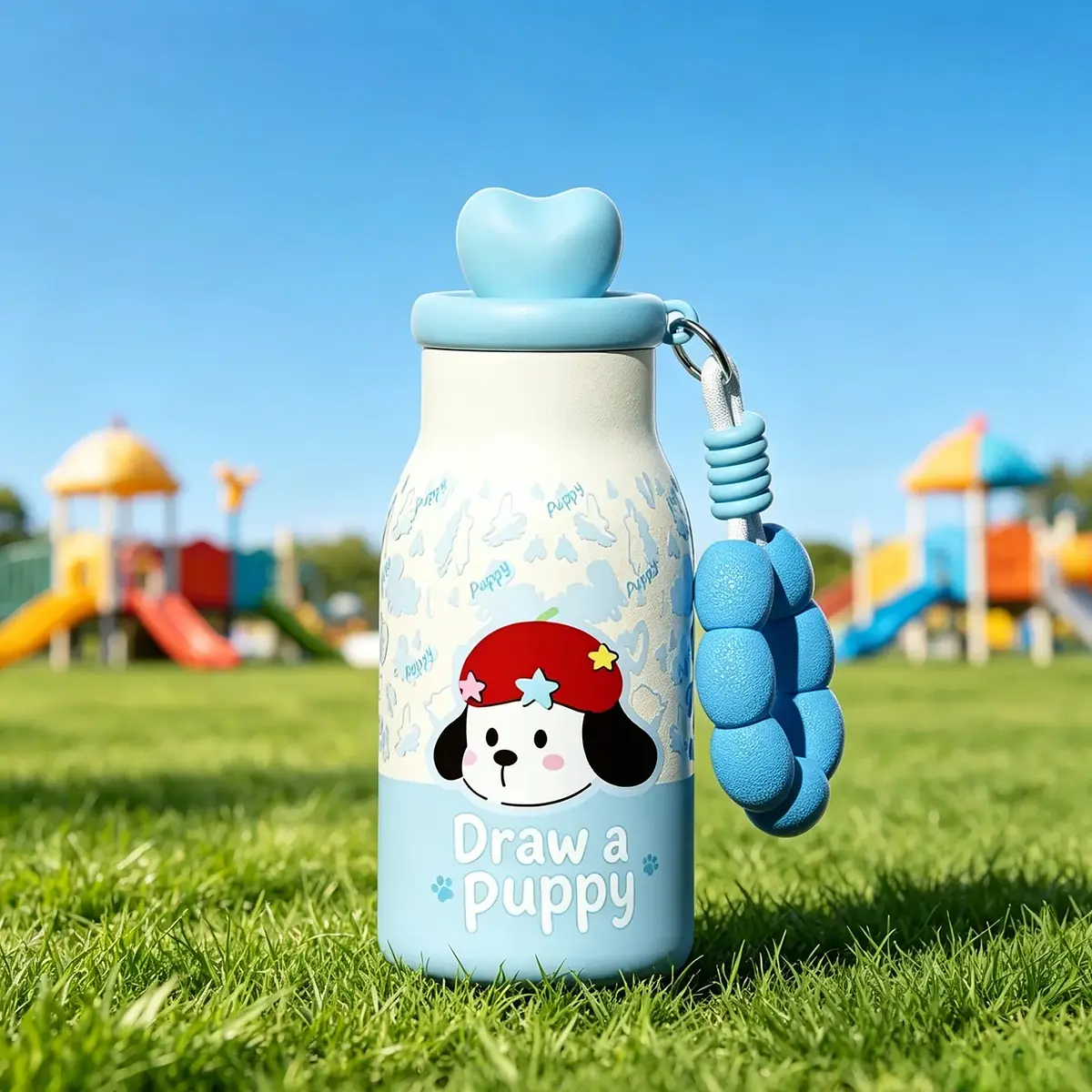 Garrafa Térmica Infantil 400 ml com Tampa de Bichinho — imagem 6 de 7