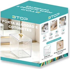 Porta Algodão e Cotonetes — imagem 2 de 2